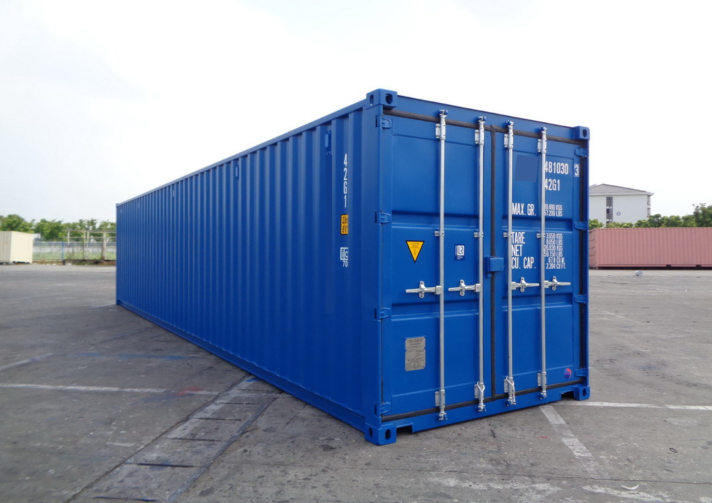 40ft storage container in blue