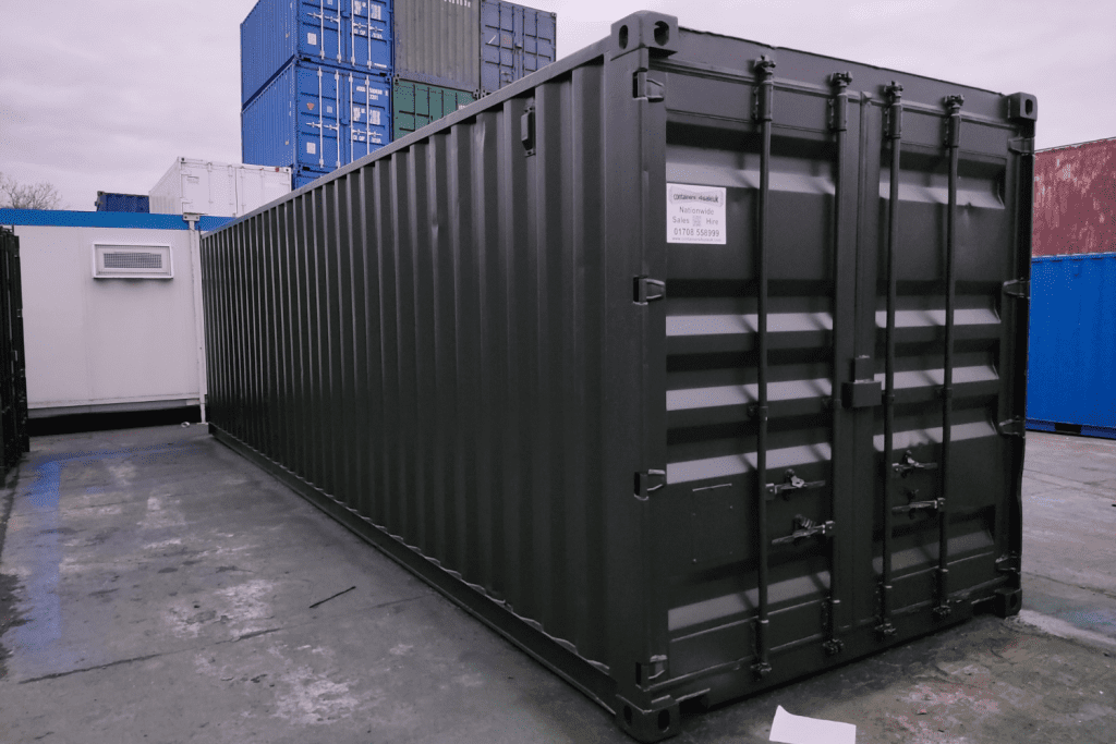 30 foot storage container front view