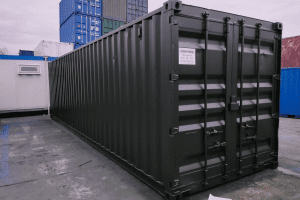 30 foot shipping container in green