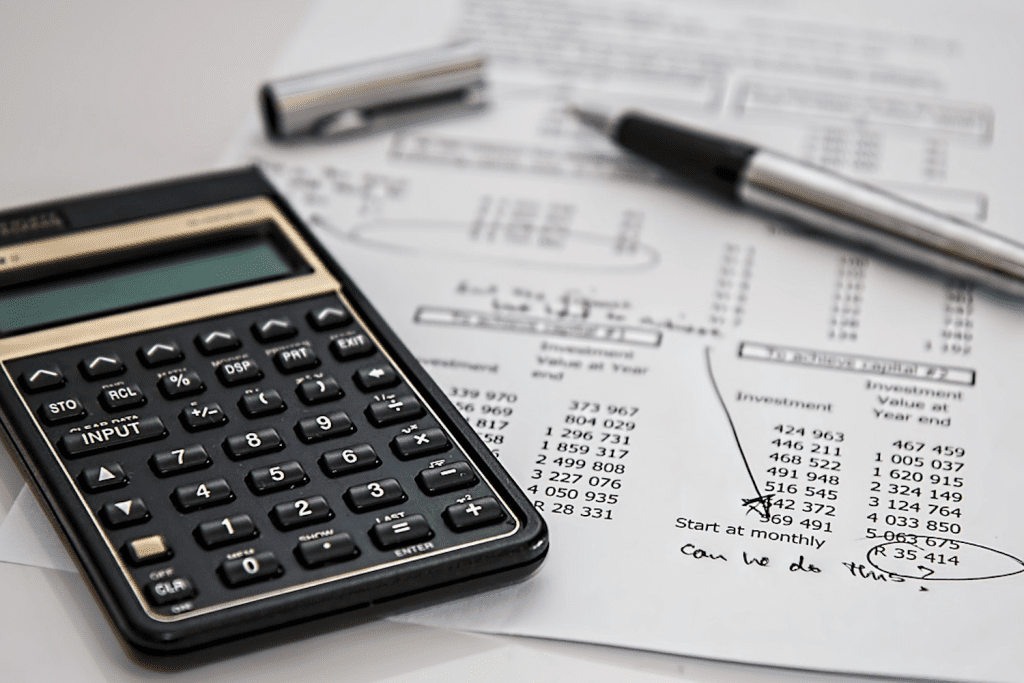 calculating whether to hire or buy with a calculator