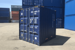 10 foot high cube container in blue