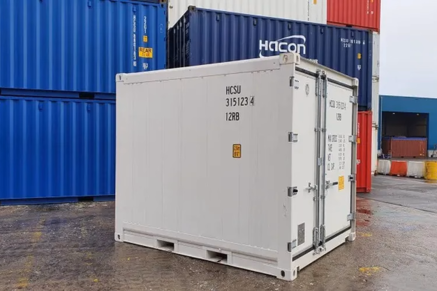10 foot refrigerated container in white