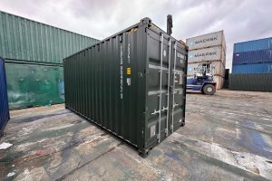 20 foot high cube container in green